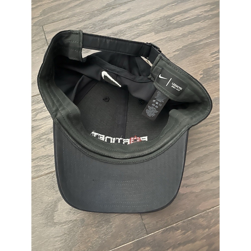 Fortinet Dad Hat Black Nike Golf Dri Fit Legscy91 Adjustable Strap - Picture 5 of 5